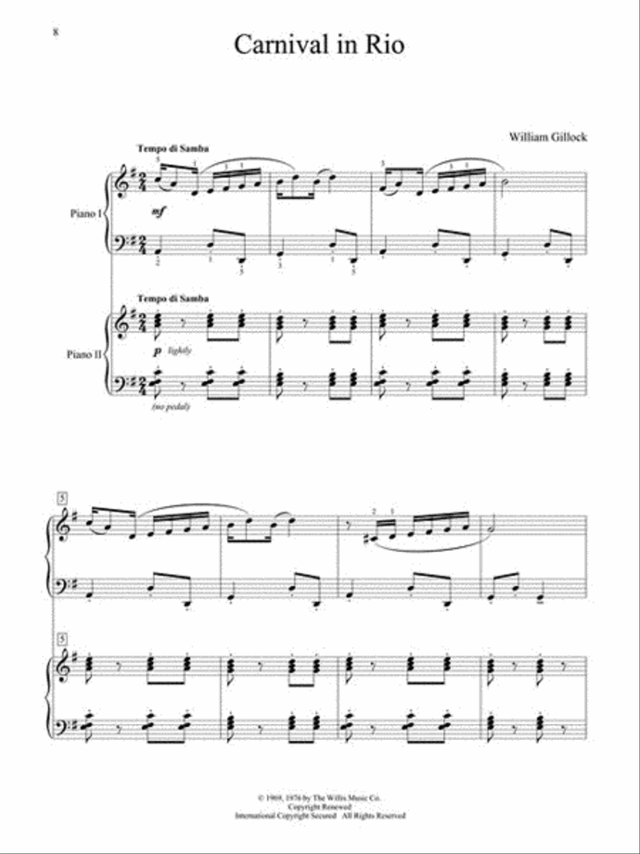 Accent on Two Pianos Accent on Two Pianos 2 Pianos, 4-Hands scores gallery preview page 4