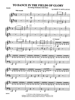 To Dance in the Fields of Glory: Piano Accompaniment