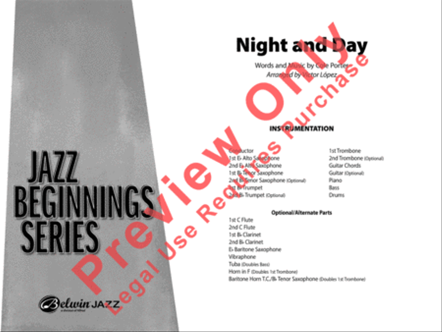 Night and Day Jazz Ensemble scores gallery preview page 2