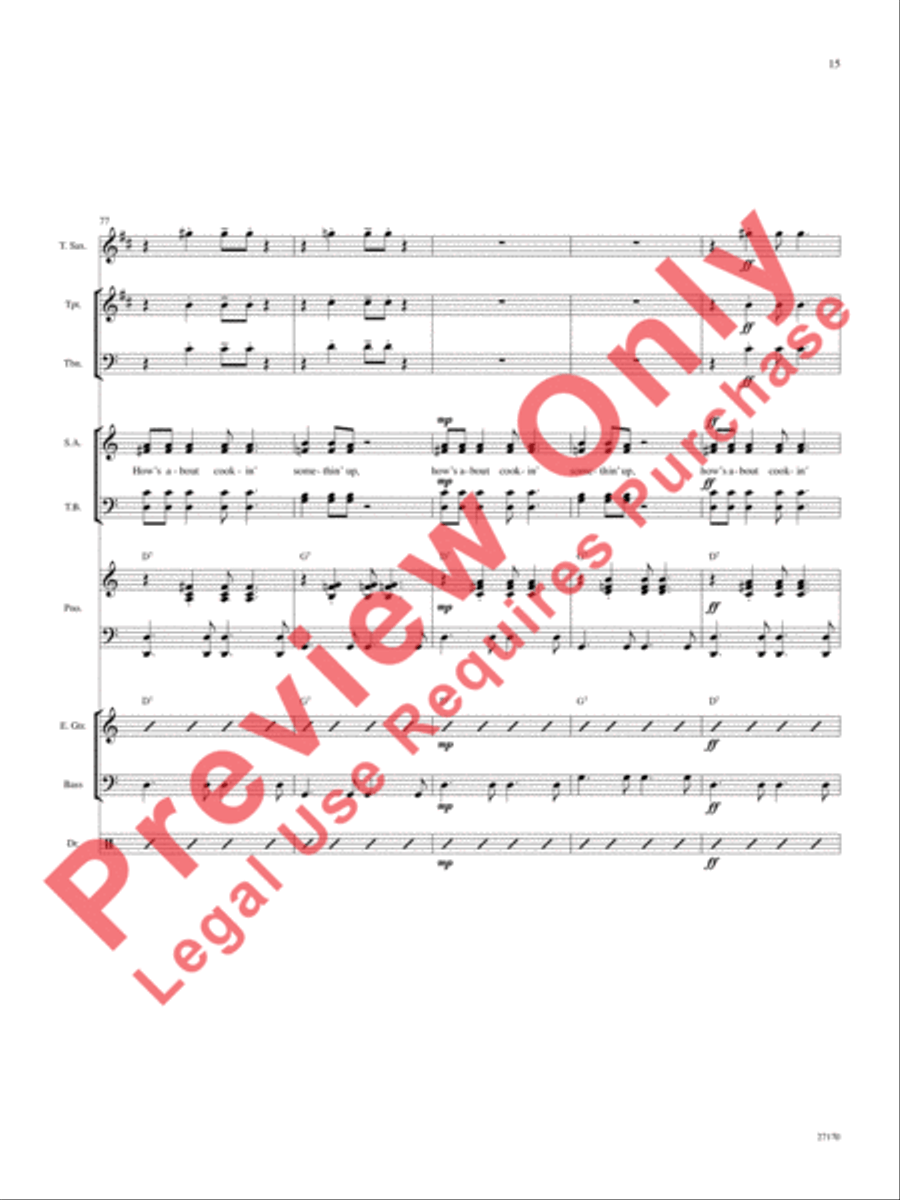 Hey, Good Lookin' Choir scores gallery preview page 16