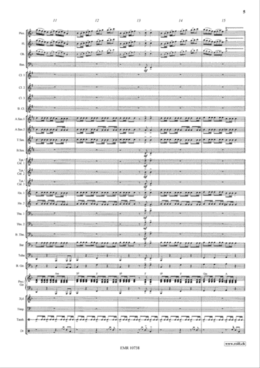 La Soupe Aux Choux Concert Band scores gallery preview page 6