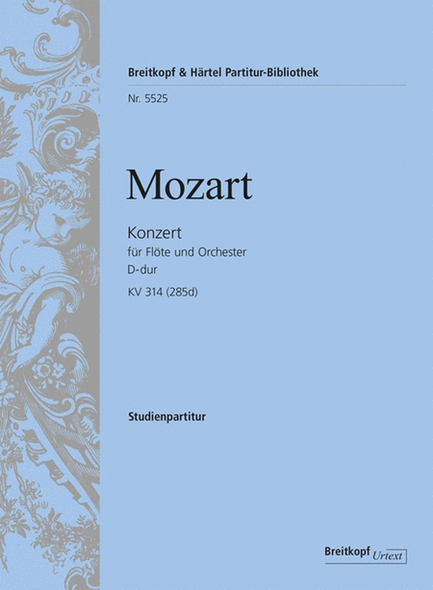 Mozart - Flute Concerto D Major K314 Study Score