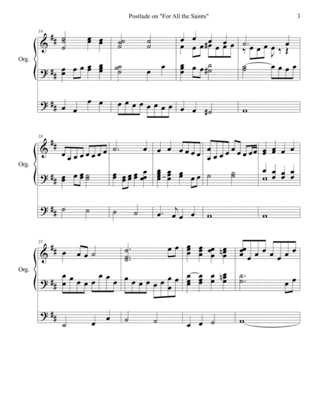 For All the Saints Sine Nomine for ORGAN Organ Solo - Digital Sheet Music