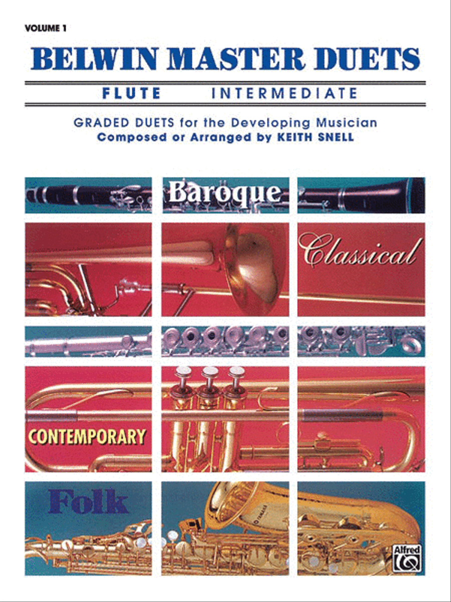 Belwin Master Duets (Flute), Volume 1 Flute Duet scores gallery preview page 1