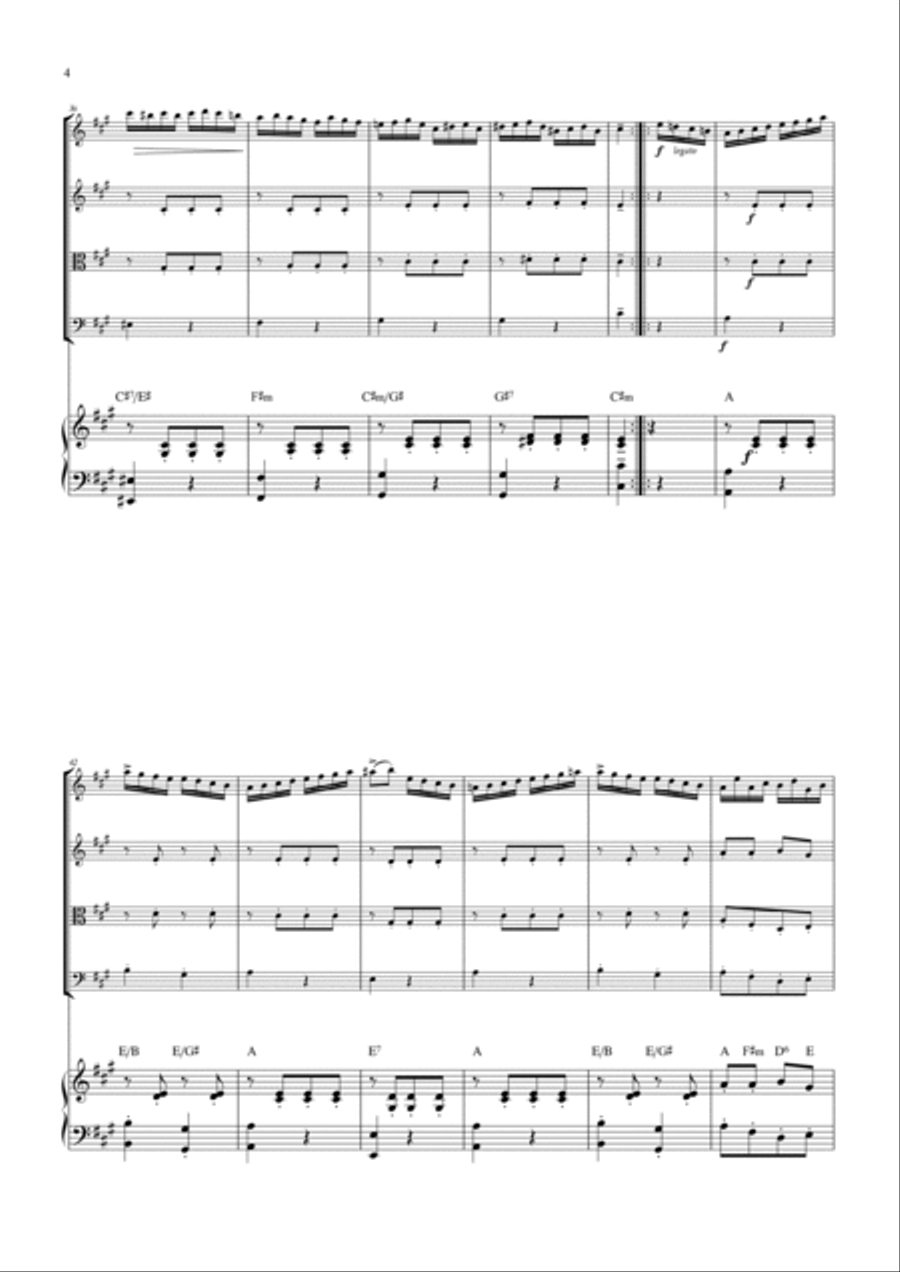 Alla Turca String Quartet scores gallery preview page 4
