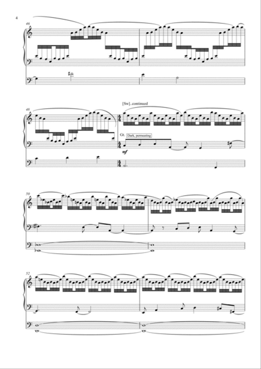 Edwyllm Organ Solo scores gallery preview page 4