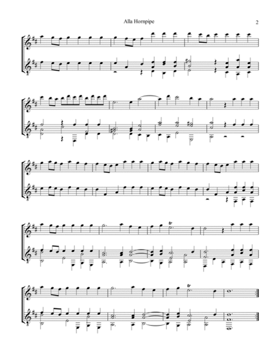 Alla Hornpipe from Water Music for violin or flute and guitar image number null