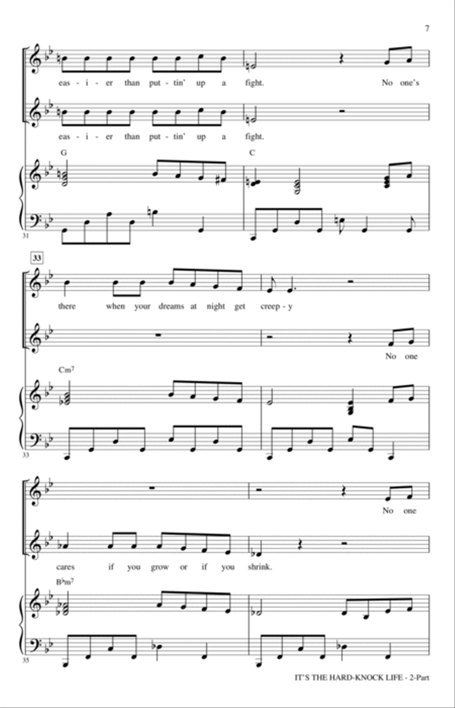 It's The Hard-Knock Life (from Annie) (arr. Mac Huff) 2-Part scores gallery preview page 5