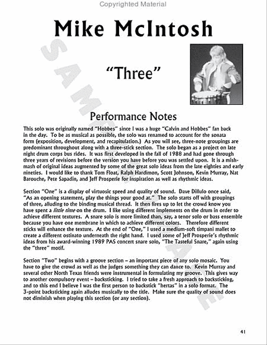 Violent Ice Cream Percussion scores gallery preview page 8