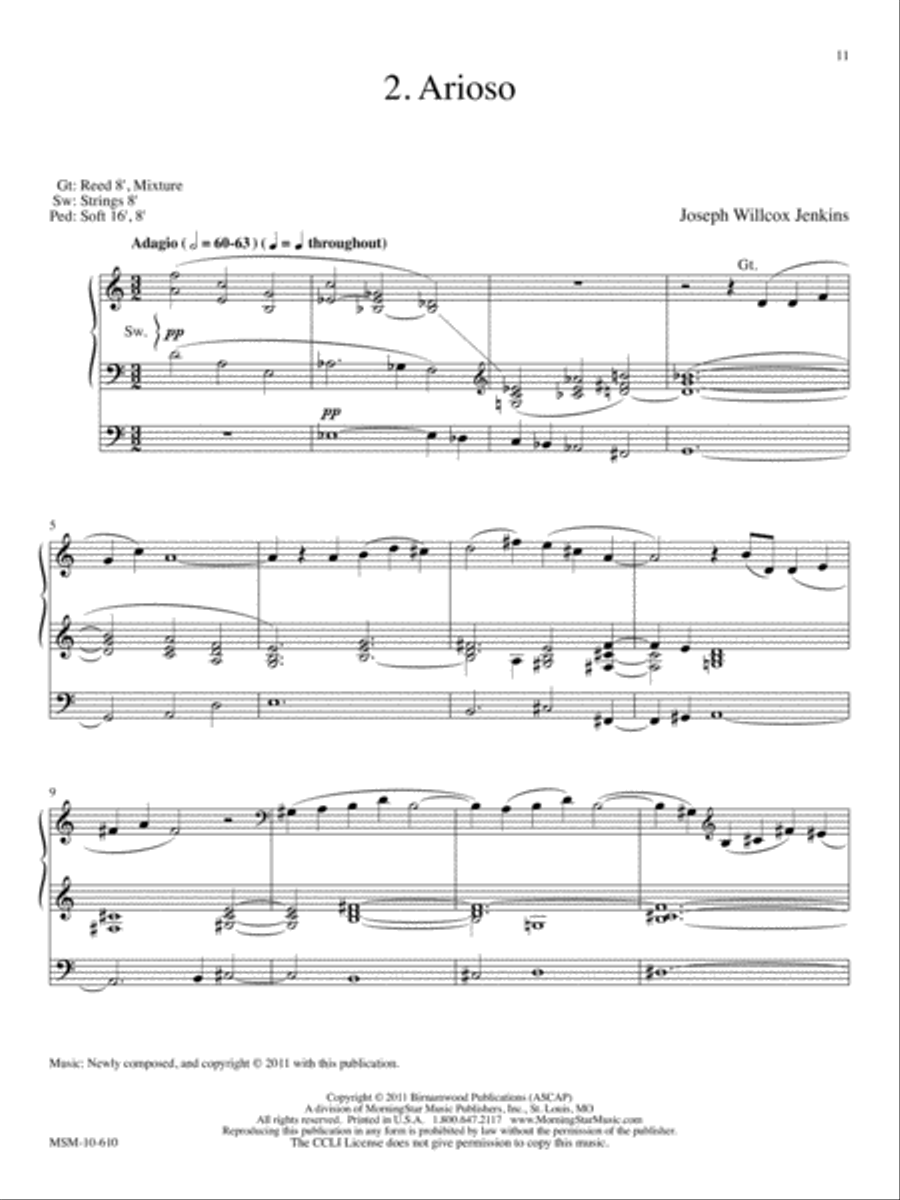 Six Pieces for Organ, Volume 2 B-Flat Clarinet scores gallery preview page 4