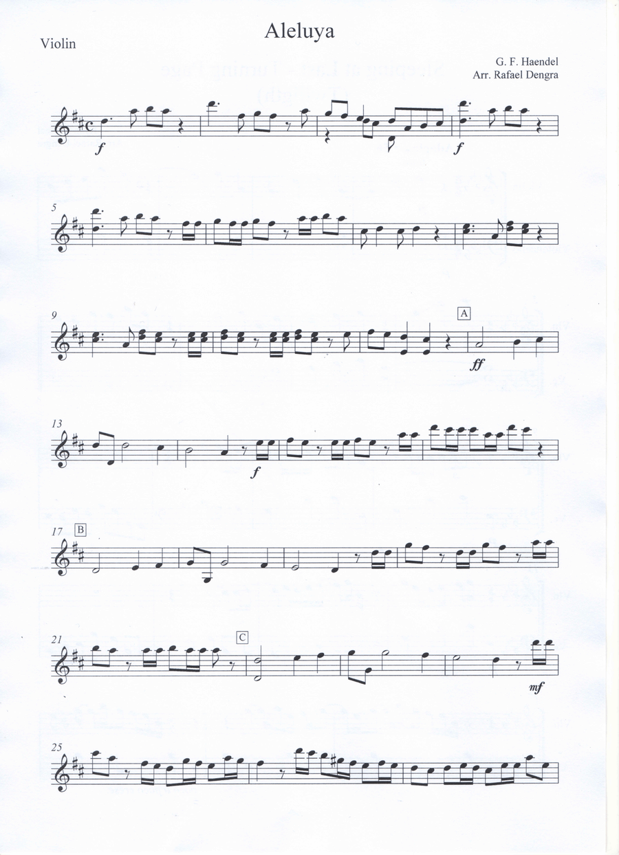 Hallelujah - G.F. Haendel - Violin & Cello Duo String Duet scores gallery preview page 6