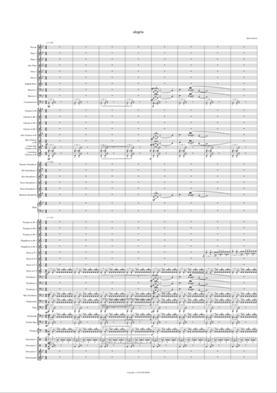 Alegria by Jannes Jacobs Concert Band scores gallery preview page 2
