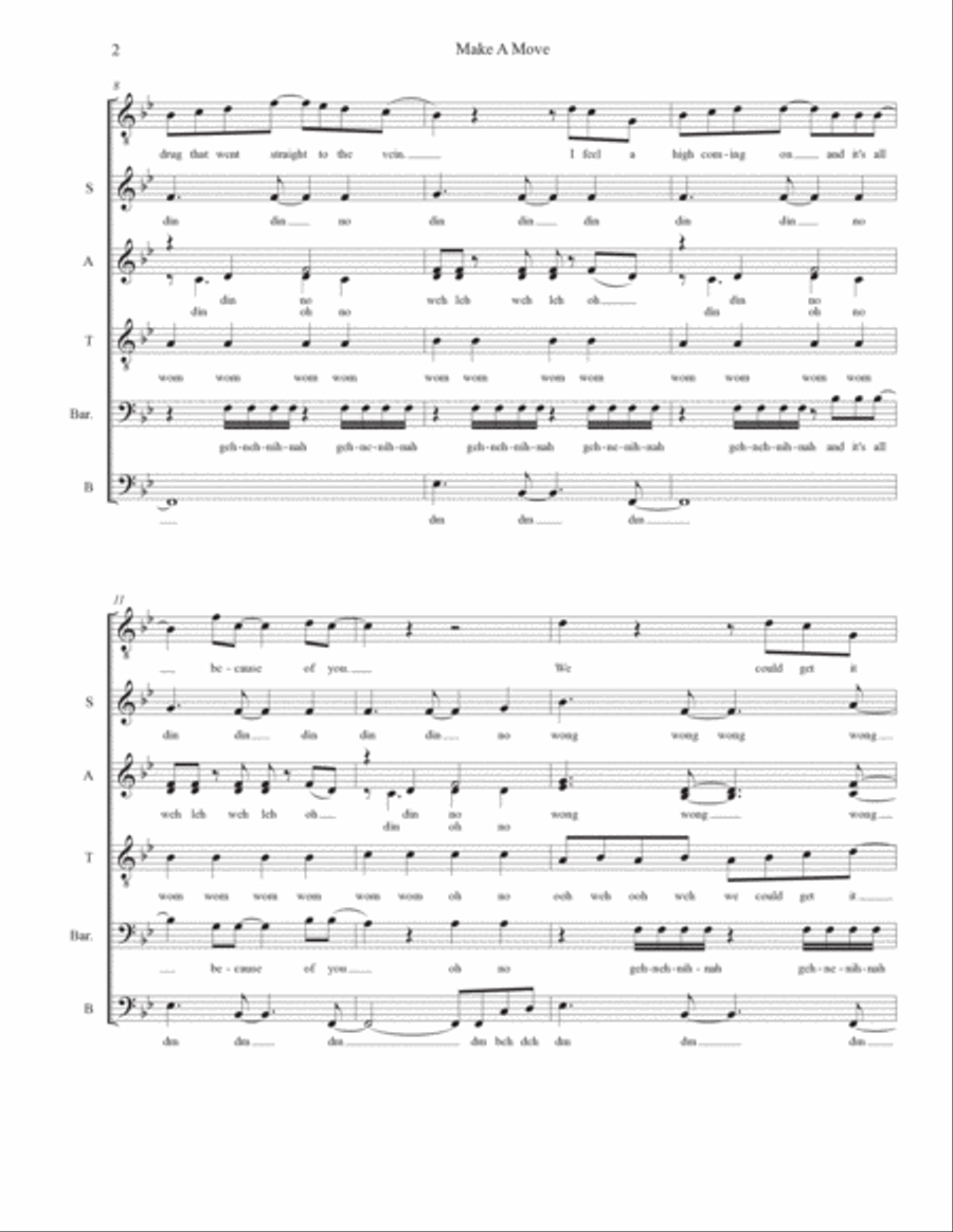 Make A Move 4-Part scores gallery preview page 2