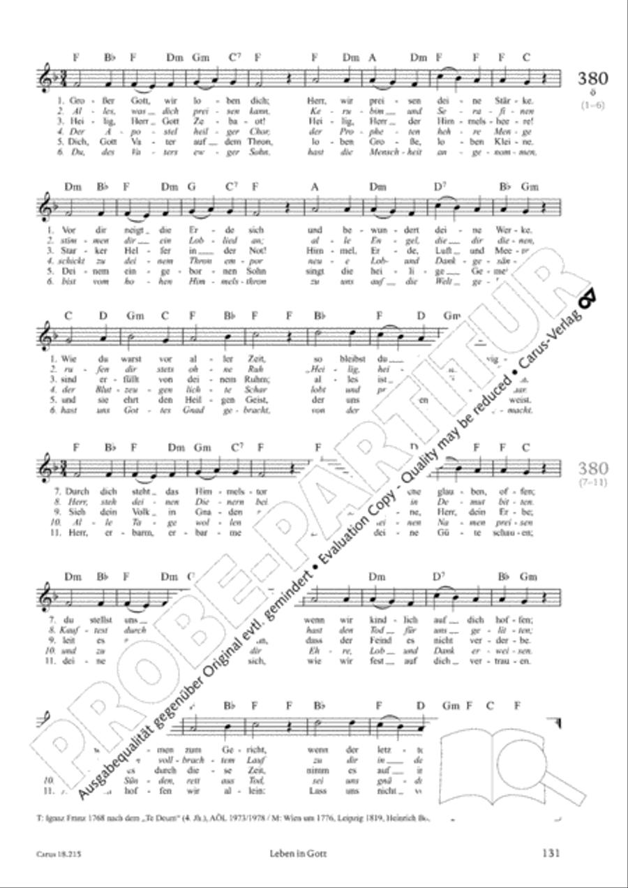 Gitarrenbuch zum Gotteslob Guitar scores gallery preview page 125