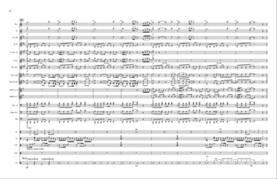 Dance The Night Marching Band scores gallery preview page 4