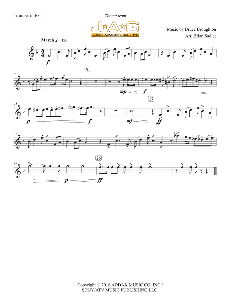 Jag Theme Brass Ensemble scores gallery preview page 5