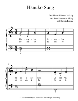 Hanuko Song (big alpha note notation)