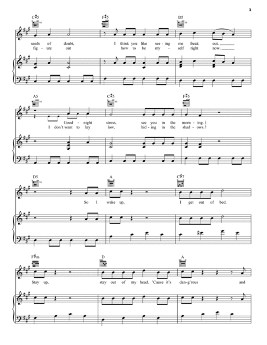 I Just Wanna Shine I Just Wanna Shine Piano, Vocal, Guitar scores gallery preview page 3