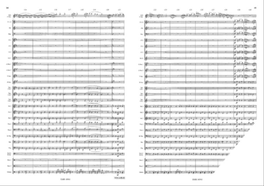 Saxophonissimo Concert Band scores gallery preview page 9
