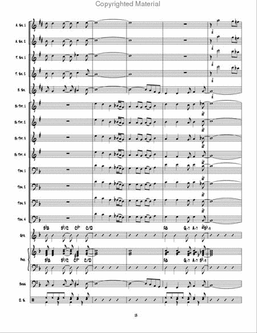 Man Ain't Said My Name Man Ain't Said My Name Jazz Ensemble scores gallery preview page 14