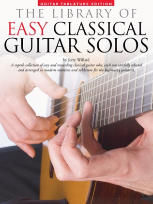 Book cover for Library of Easy Classical Guitar Solos