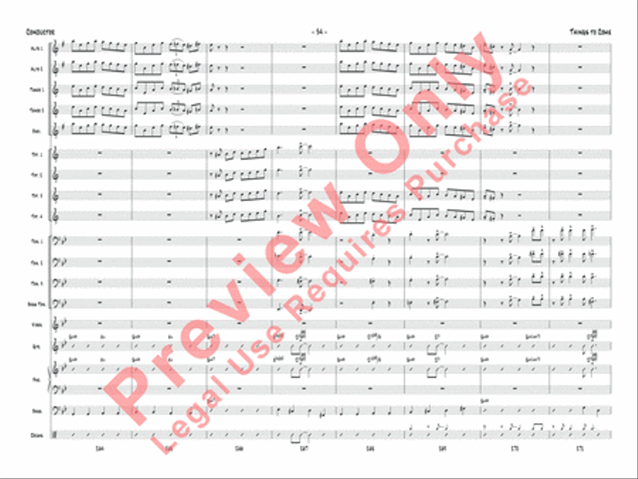 Things to Come Jazz Ensemble scores gallery preview page 35