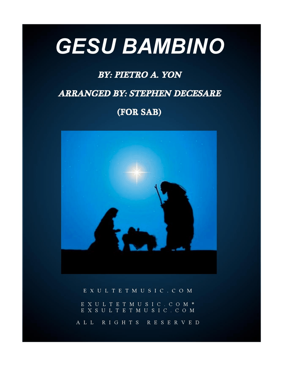 Gesu Bambino (for SAB) 3-Part scores gallery preview page 1