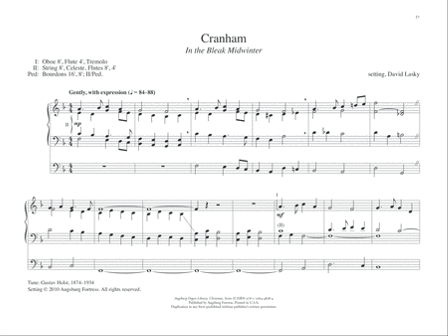 Augsburg Organ Library Series 2: Christmas Organ Solo scores gallery preview page 7