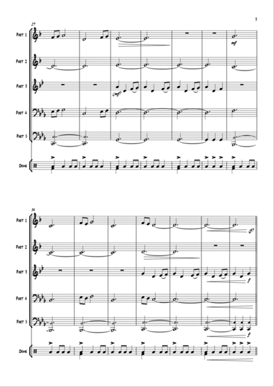 Game Of Thrones Euphonium scores gallery preview page 5
