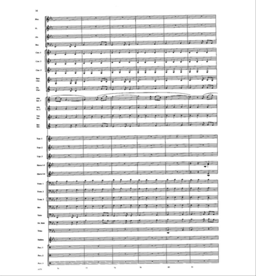 American Folk Fantasia Concert Band scores gallery preview page 17