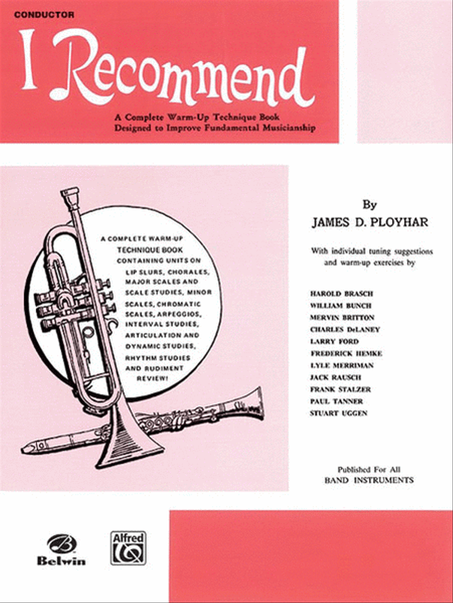 I Recommend I Recommend Concert Band Methods scores gallery preview page 1