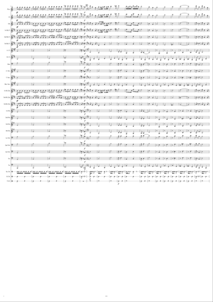 Iowa State Troopers March Marching Band scores gallery preview page 4