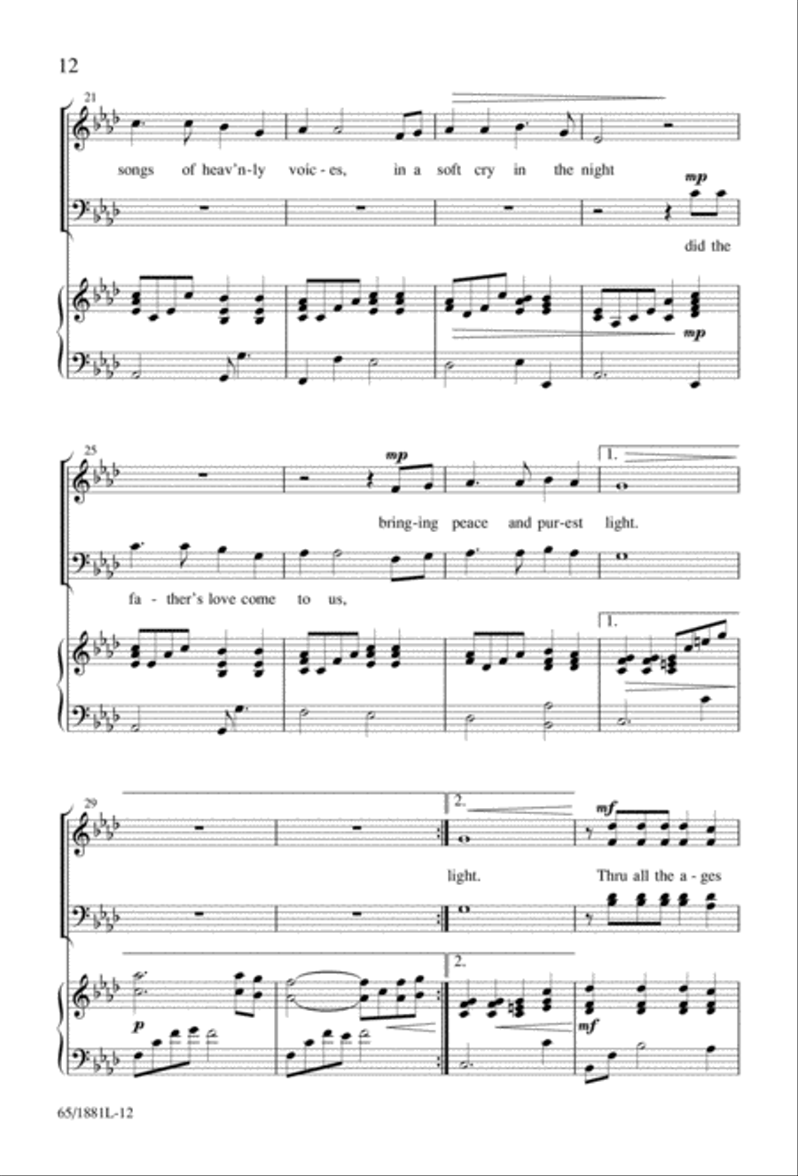 A Very Special Night A Very Special Night Unison Choir scores gallery preview page 14