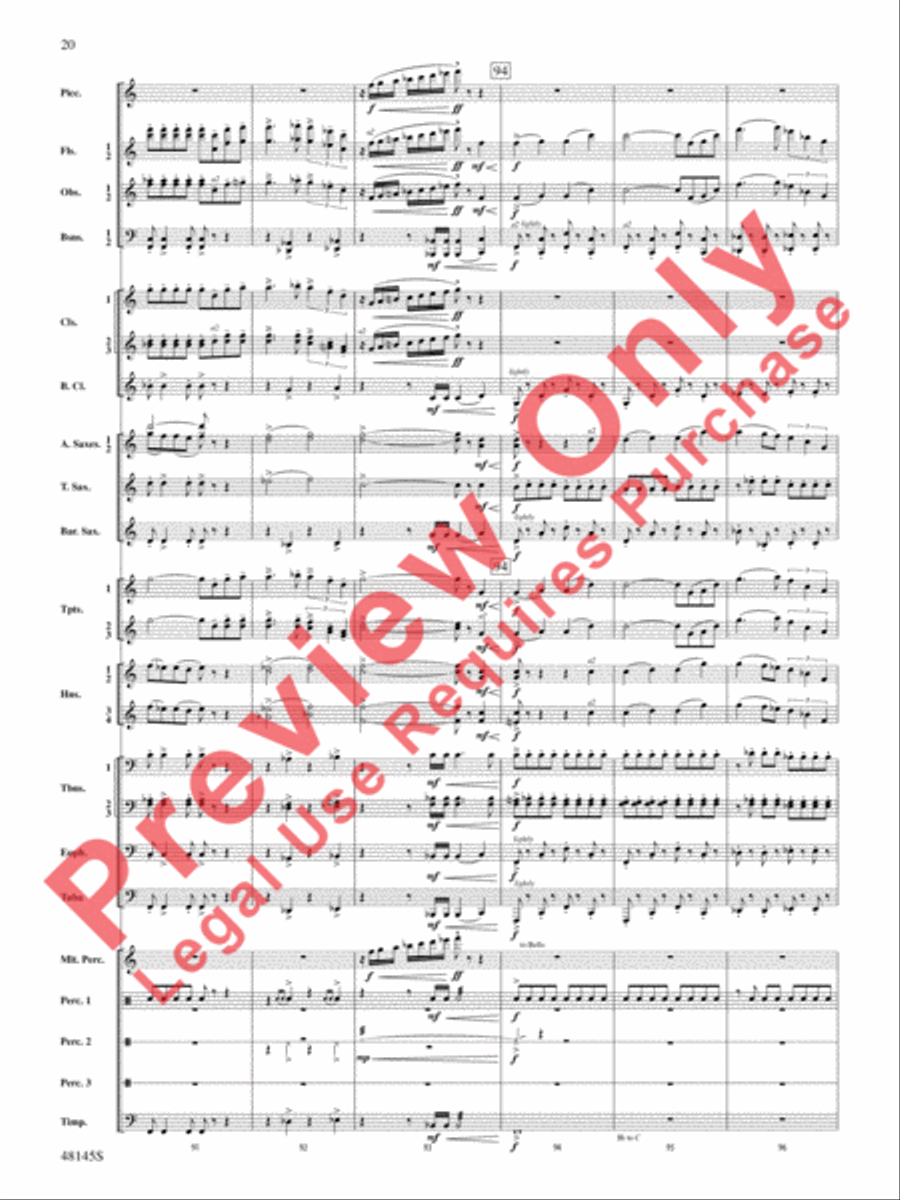 The River Seneca The River Seneca Concert Band scores gallery preview page 21