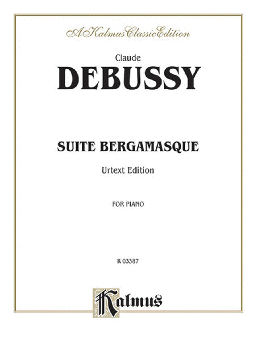 Suite Bergamasque, Complete Piano Solo scores gallery preview page 1