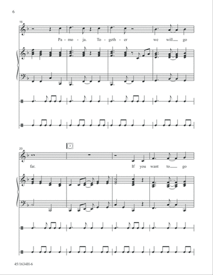Together Together Unison Choir scores gallery preview page 6