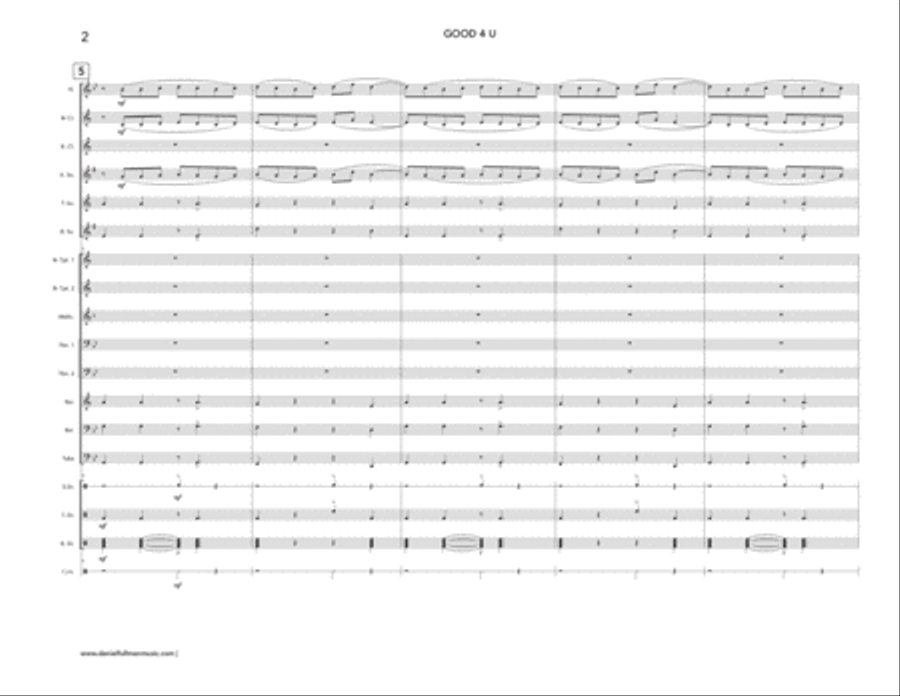 Good 4 U Marching Band scores gallery preview page 2