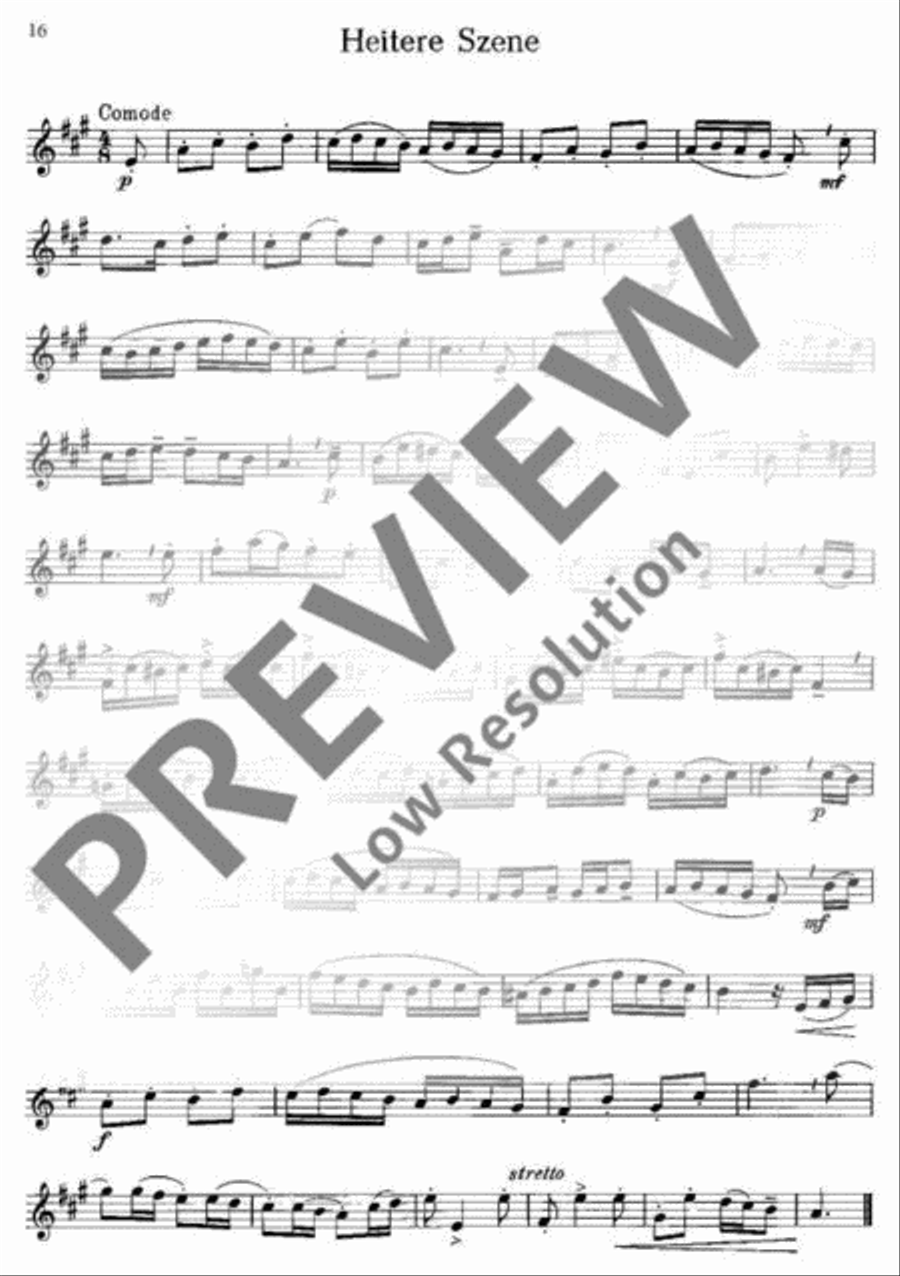 Spielstücke und Etüden Spielstücke und Etüden Cornet scores gallery preview page 17