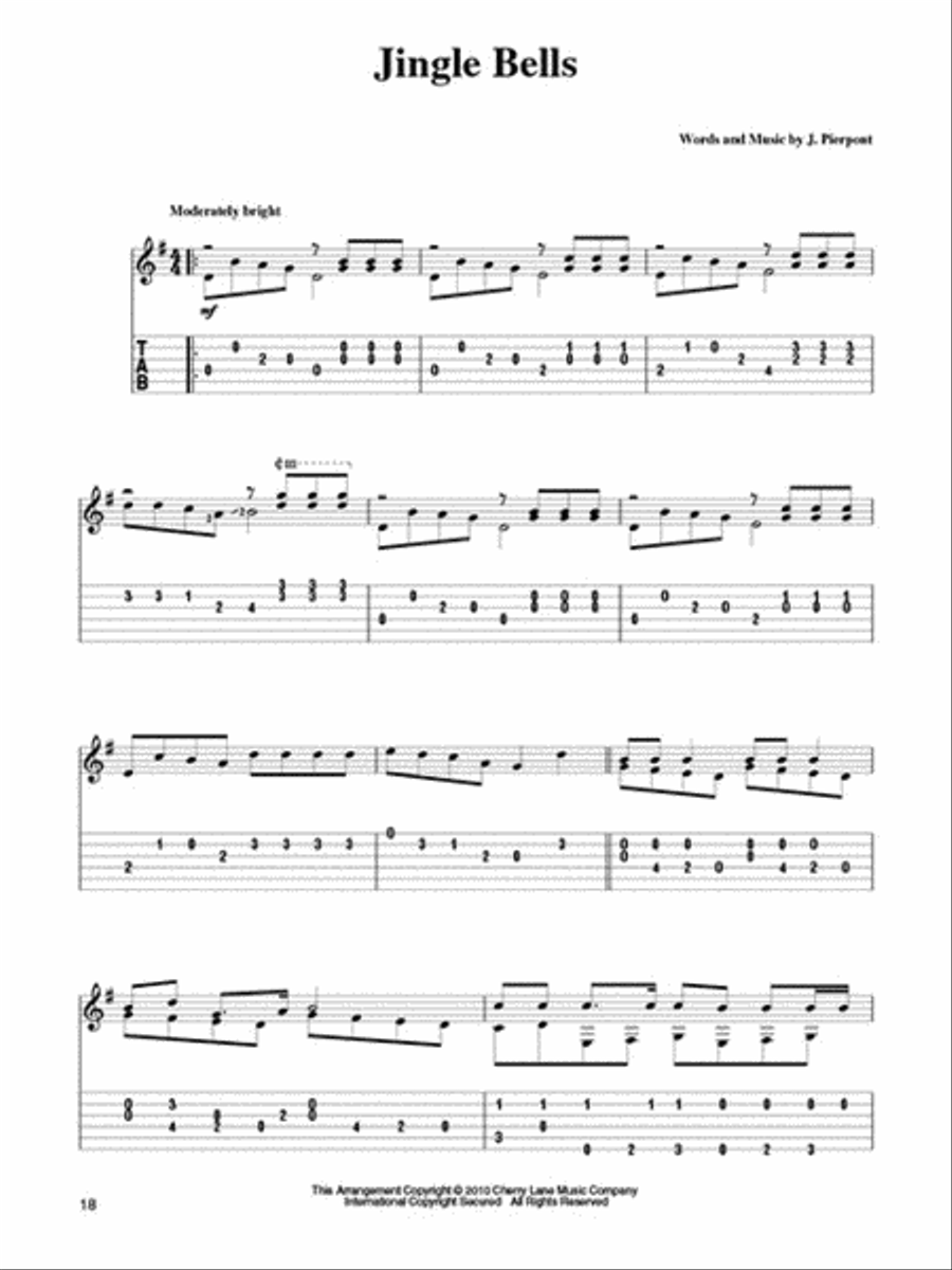 Christmas Carols for Easy Classical Guitar Acoustic Guitar scores gallery preview page 4