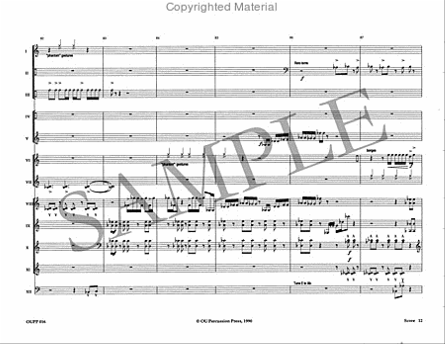 The Phantom Dances Percussion Ensemble scores gallery preview page 13
