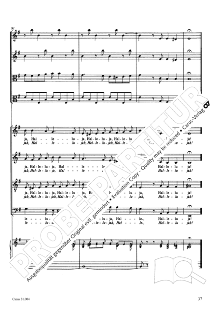 Christ lay in death's cold prison (Christ lag in Todesbanden) 4-Part scores gallery preview page 38