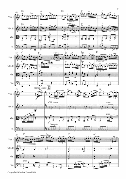 El Choclo Tango for String Quartet (score) - Intermediate/advanced