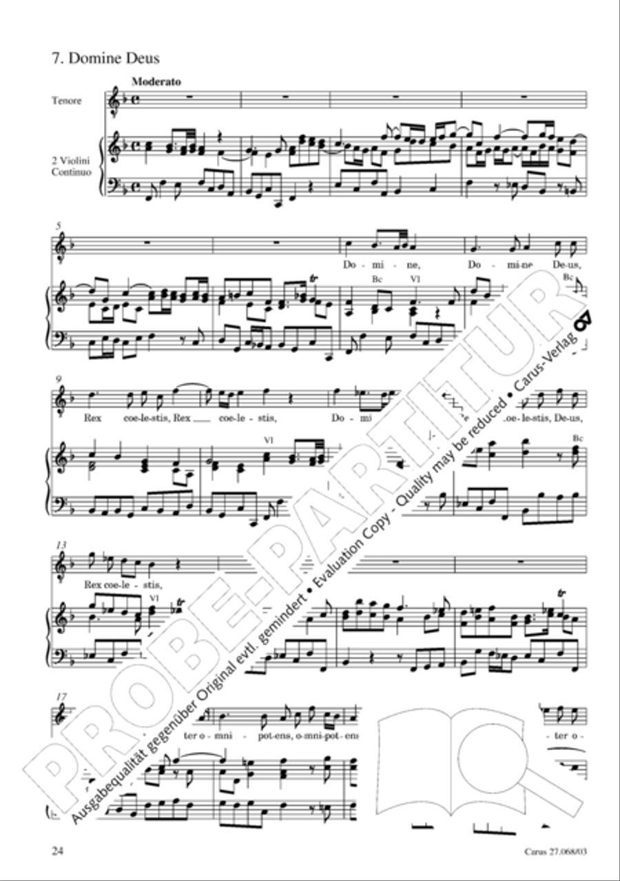 Mass in D minor (Missa in d) 4-Part scores gallery preview page 25