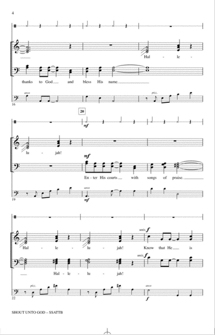 Shout Unto God Shout Unto God 4-Part scores gallery preview page 3