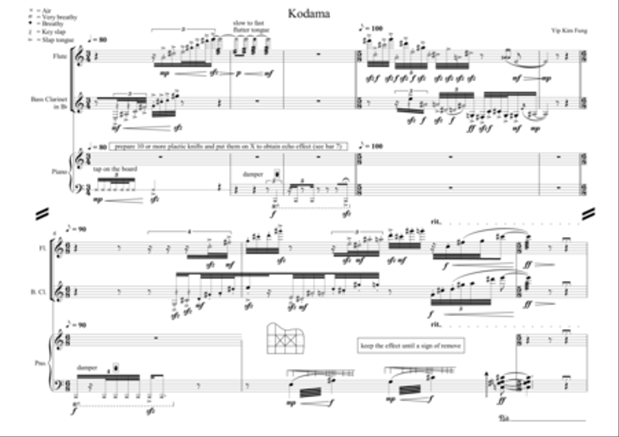 Kodama - Score Only Small Ensemble scores gallery preview page 3
