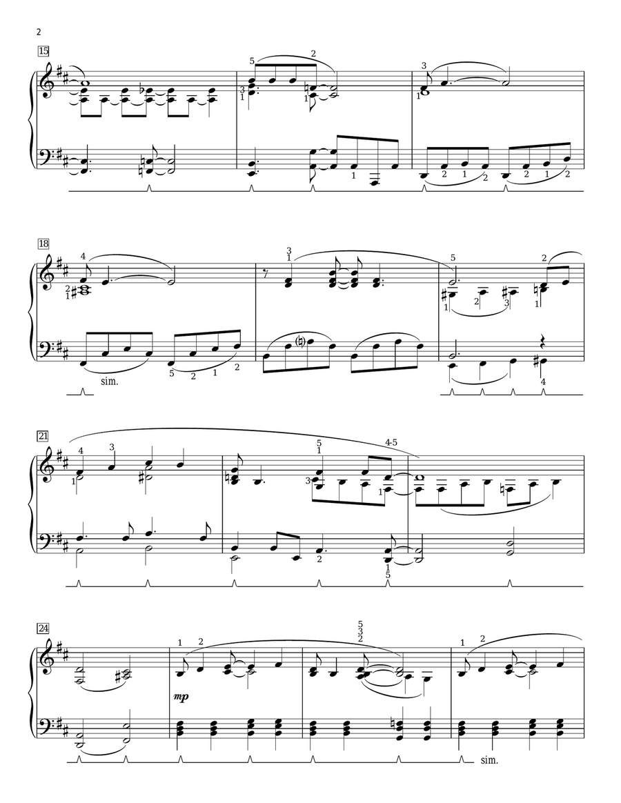 Georgia On My Mind Piano Solo scores gallery preview page 2