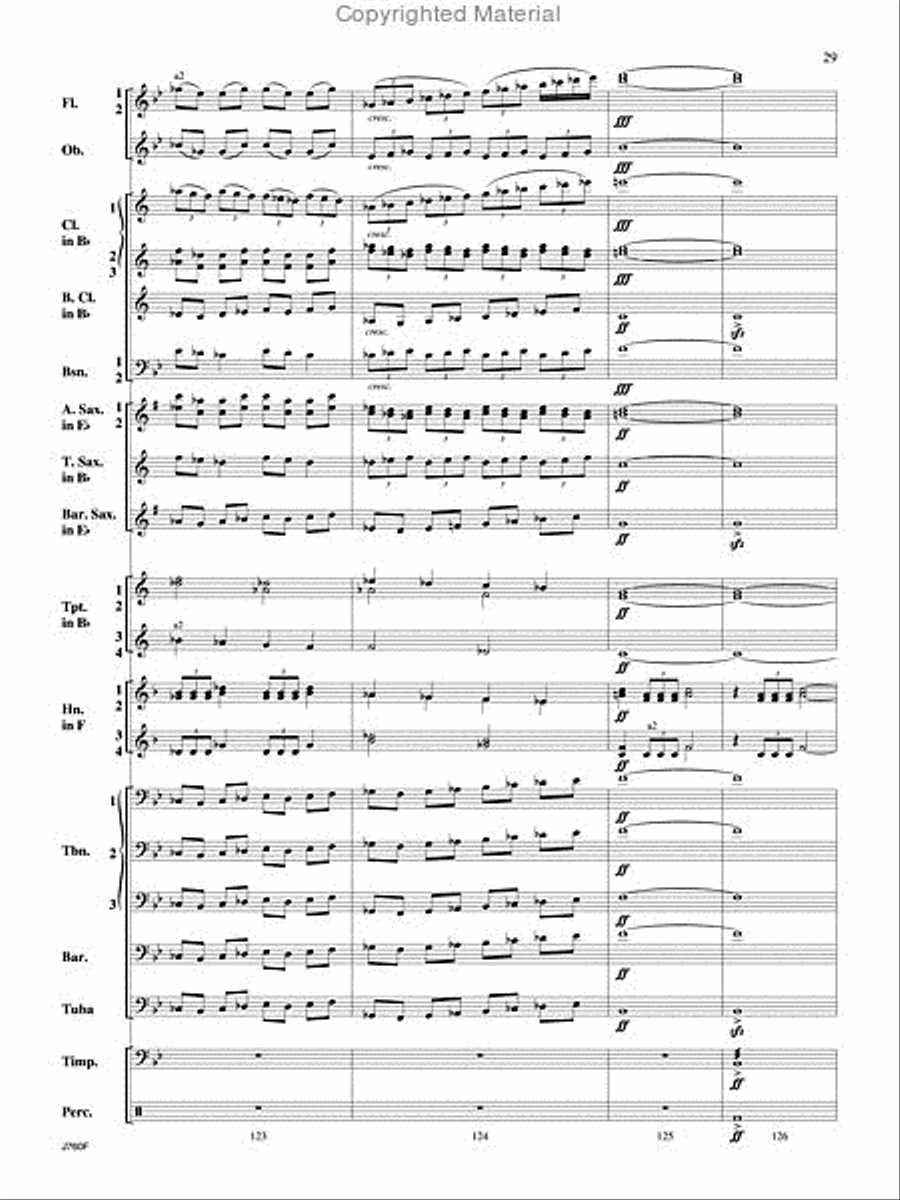 Triumphal Ode Triumphal Ode Concert Band scores gallery preview page 30