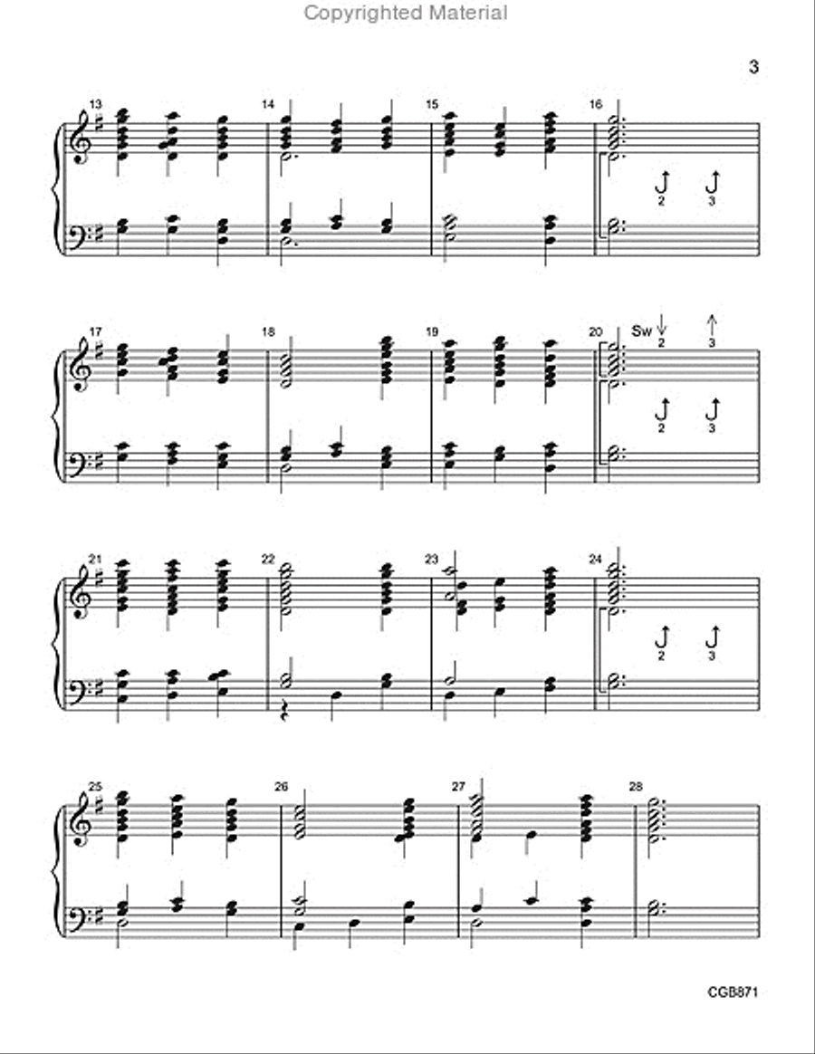 Two Hymns of Faith and Praise Handbell Choir scores gallery preview page 3