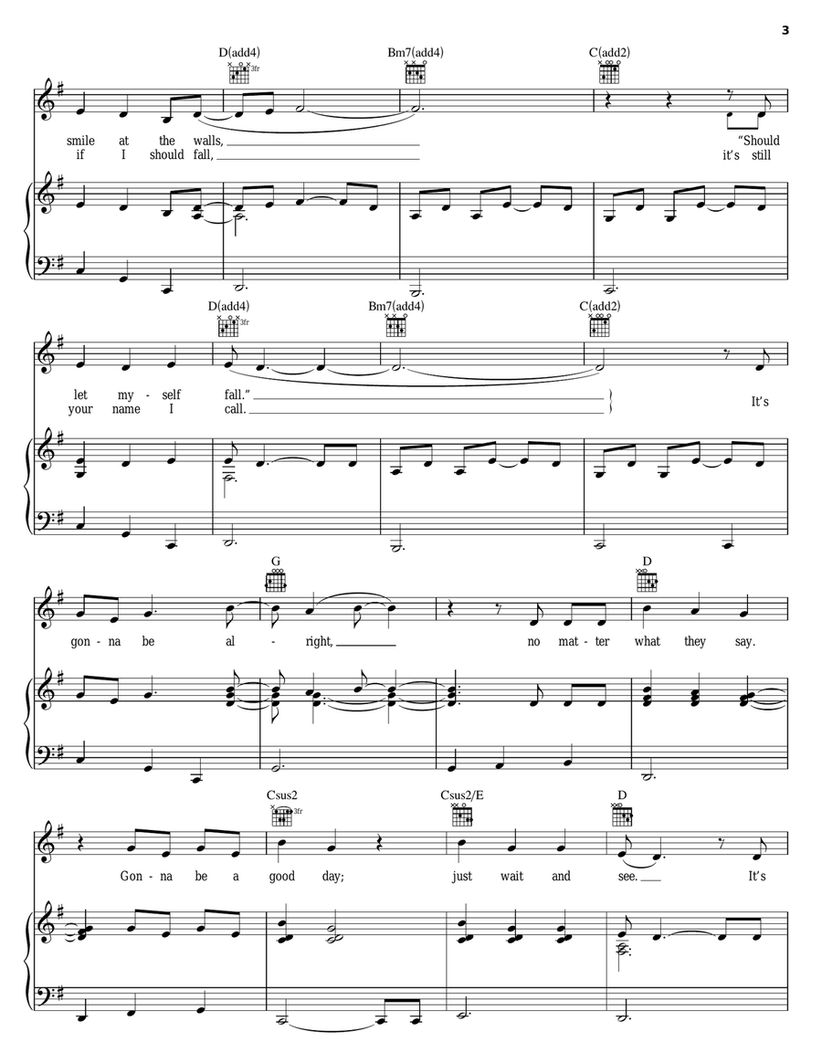 Good Day Good Day Piano, Vocal, Guitar scores gallery preview page 3