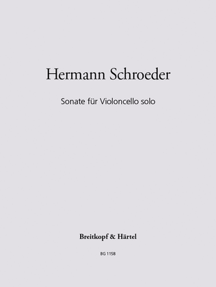 Book cover for Sonata for violoncello solo